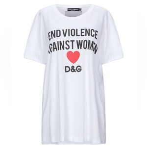 Dolce & Gabbana “End Violence” printed T-shirt made of 100% cotton, size 36 (IT)